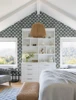 4141-27115 Baldwin Shibori Stripe Slate Gray Modern Style Non Woven Unpasted Wallpaper from Solace by A-Street Prints Made in Great Britain