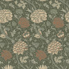 4153-82035 Cray Sea Green Floral Trail Non Woven Unpasted Wallpaper from Hidden Treasures by A-Street Prints Made in Sweden