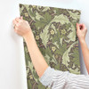 4153-82013 Granville Plum Purple Leafy Vine Non Woven Unpasted Wallpaper from Hidden Treasures by A-Street Prints Made in Sweden