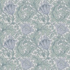 4153-82003 Anemone Blue Floral Trail Non Woven Unpasted Wallpaper from Hidden Treasures by A-Street Prints Made in Sweden