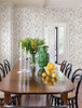 4134-72501 Bergamot Light Gray Sure Strip Prepasted Wallpaper from Wildflower by Chesapeake Made in United States
