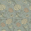 4153-82034 Cray Light Blue Floral Trail Non Woven Unpasted Wallpaper from Hidden Treasures by A-Street Prints Made in Sweden