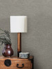 4134-72556 Chambray Gray Fabric Weave Sure Strip Prepasted Wallpaper from Wildflower by Chesapeake Made in United States