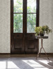 4134-72532 Canelle Off White Brick Herringbone Sure Strip Prepasted Wallpaper from Wildflower by Chesapeake Made in United States