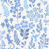 2980-26171 Karina Blue Meadow Eclectic Style Unpasted Non Woven Wallpaper from Splash by Advantage Made in Great Britain