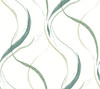 FM1095 Ink Flow Green Brown Off White Non Woven Texture Style Wallpaper from Formations