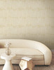 FM1063 Rhythm & Rhyme Straw Golden Taupe Gray Non Woven Texture Style Wallpaper from Formations