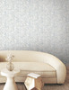 FM1081 Kaleidoscopic Blue Cream White Gray Non Woven Texture Style Wallpaper from Formations