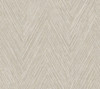 FM1056 Thatched Chevron Linen Brown Gray Non Woven Texture Style Wallpaper from Formations