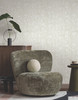 FM1002 Gilded Plume Pale Gray Off White Mylar on Non Woven Texture Style Wallpaper from Formations