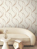 FM1091 Ink Flow Baked Clay Brown Non Woven Texture Style Wallpaper from Formations