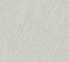 FM1055 Thatched Chevron Dove Off White Gray Non Woven Texture Style Wallpaper from Formations