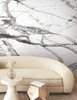 FM1109M Imperial Marble Mural Black Off White Non Woven Texture Style Wallpaper Mural from Formations
