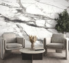 FM1109M Imperial Marble Mural Black Off White Non Woven Texture Style Wallpaper Mural from Formations