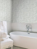 FM1084 Kaleidoscopic Green Cream Off White Gray Non Woven Texture Style Wallpaper from Formations