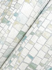 FM1084 Kaleidoscopic Green Cream Off White Gray Non Woven Texture Style Wallpaper from Formations