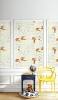 DA61204 Hiding Tigers Green and Orange Kids & Nursery Theme Heavyweight Acrylic Coated Paper (FSC) Unpasted Wallpaper Day Dreamers Collection Made in United States