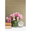 Kenneth James by Brewster 2622-65411 Jade Ruslan Taupe Grasscloth Wallpaper