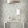 DT5041 Modern Romance Gray Off White Unpasted Non Woven Botanical Wallpaper from Candice Olsen After Eight Collection Made in United States