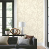 BL1735 Brushstroke Floral Taupe Bohemian Theme Unpasted Non Woven Wallpaper from Blooms Second Edition Resource Library