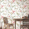 BL1741 Blossom Branches Off White Red Floral Theme Unpasted Non Woven Wallpaper from Blooms Second Edition Resource Library