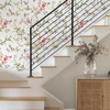 BL1741 Blossom Branches Off White Red Floral Theme Unpasted Non Woven Wallpaper from Blooms Second Edition Resource Library