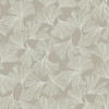 DD3746 Ginkgo Toss Silver Gray Botanical Theme Unpasted Non Woven Wallpaper from Antonina Vella Dazzling Dimensions Volume II Made in United States