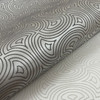 DT5144 Hourglass Silver Gray Unpasted Non Woven Geometric Wallpaper from Candice Olsen After Eight Collection Made in United States