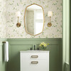 BL1762 Dogwood Light Gray Floral Theme Unpasted Non Woven Wallpaper from Blooms Second Edition Resource Library