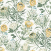 BL1754 Protea Off White Yellow Floral Theme Unpasted Non Woven Wallpaper from Blooms Second Edition Resource Library