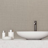 York Wallcoverings RS1053N Stacy Garcia Moderne Randing Weave Wallpaper Light Brown