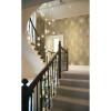 Seabrook wallpaper in Green, Metallic Gold NE51004