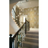 Seabrook wallpaper in Green, Metallic Gold NE51004