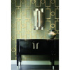 Seabrook wallpaper in Gray, Metallic Gold NE50600