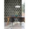 Seabrook wallpaper in Black, Metallic Gold, Metallic Silver MW31500