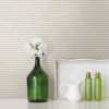 Brewster 2812-IH18403B Advantage Surfaces Lily Beige Stripe Wallpaper Beige