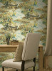 Seabrook wallpaper in Blue, Neutrals, Yellow, Gold LG90607
