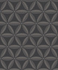 Wallquest AW71710 Lens Geometric Ebony and Charcoal