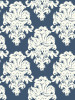Seabrook Wallpaper in Blue Off White TA20102
