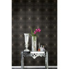 Seabrook in Black Metallic Gold Silver LD80700 Wallpaper