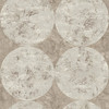 Seabrook in Brown Metallic Gold Raised Ink MW30008 Wallpaper