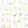 Wallquest DA62001 Alphabet Pastel Wallpaper