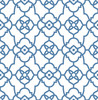 Mirabelle Atrium Blue Trellis Wallpaper