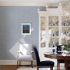 A-Street Prints by Brewster 2785-24849 Denim Blue Palmweave Wallpaper