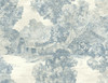 Seabrook in Blue Off White LD81302 Wallpaper