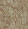 Seabrook wallpaper in Brown, Metallic Gold MW30906