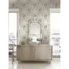 Seabrook Wallpaper in Brown, Off White MK21505