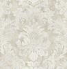 Seabrook Wallpaper in Metallic, Neutrals, White LD80910