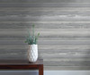 Wallquest RY31310 Horizon Brushed Stripe Cinder Gray and Ivory