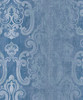 Brewster 2810-SH01044 Advantage Ariana Dark Blue Striped Damask Wallpaper Dark Blue